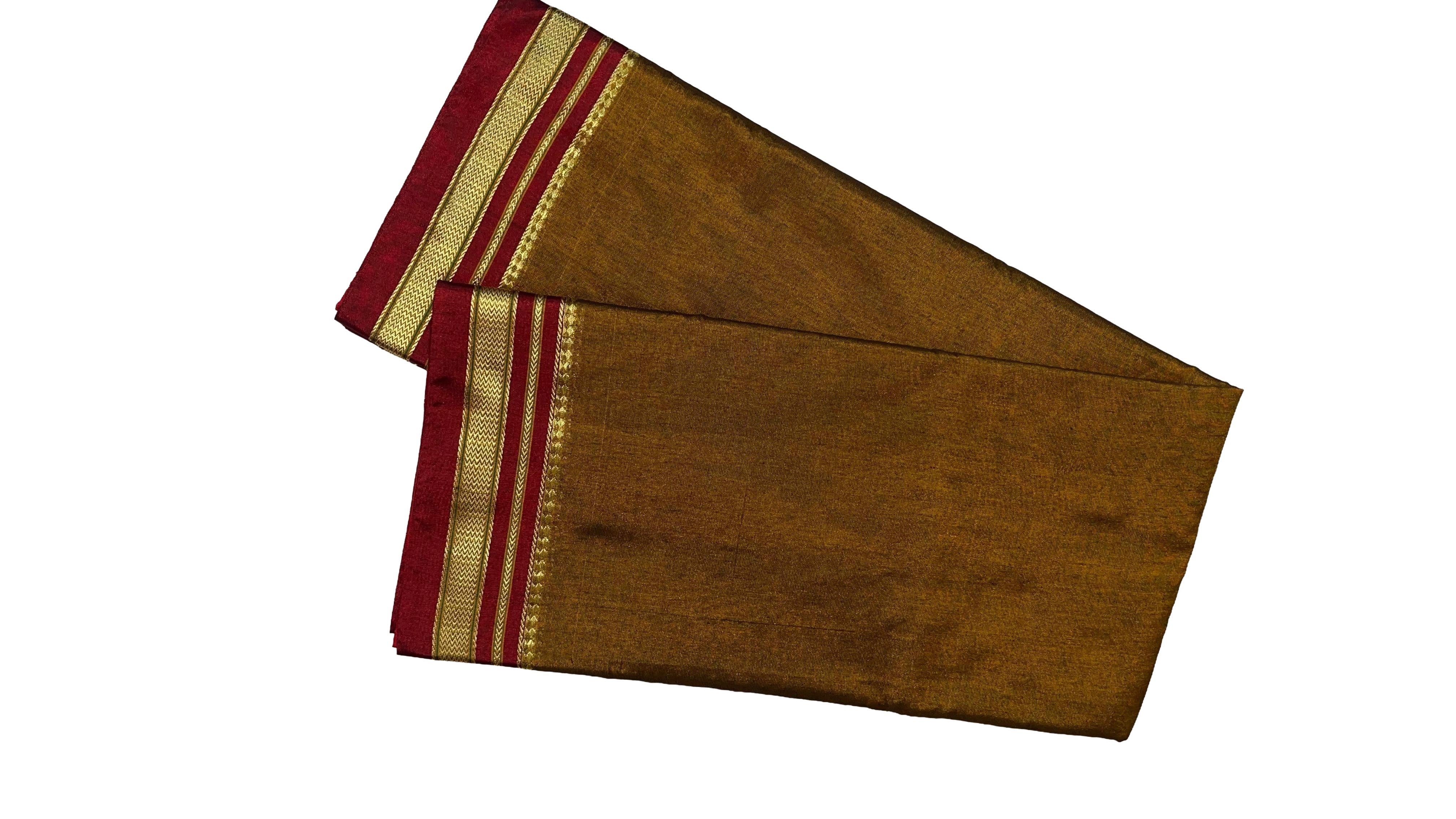 Ilkal Cotton Silk blend Plain Saree