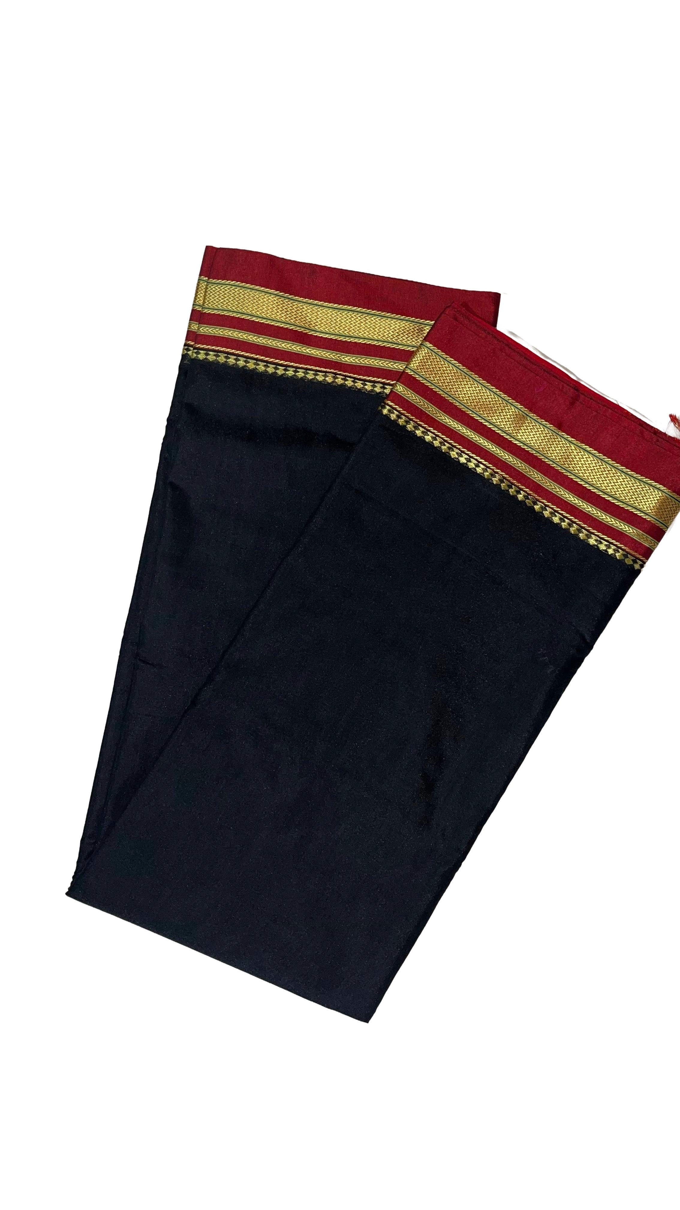 Ilkal Cotton Silk blend Plain Saree