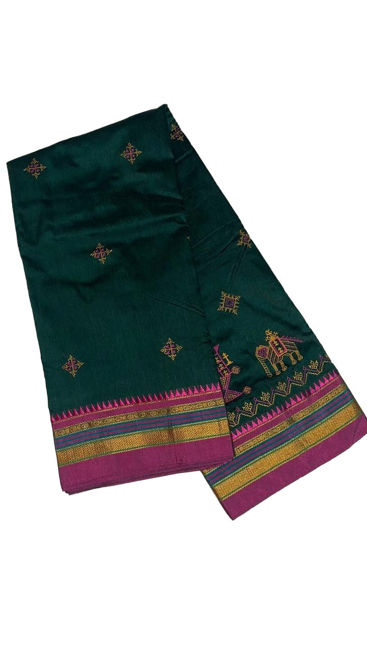 Soft Silk Cotton Ilkal Kasuti Saree