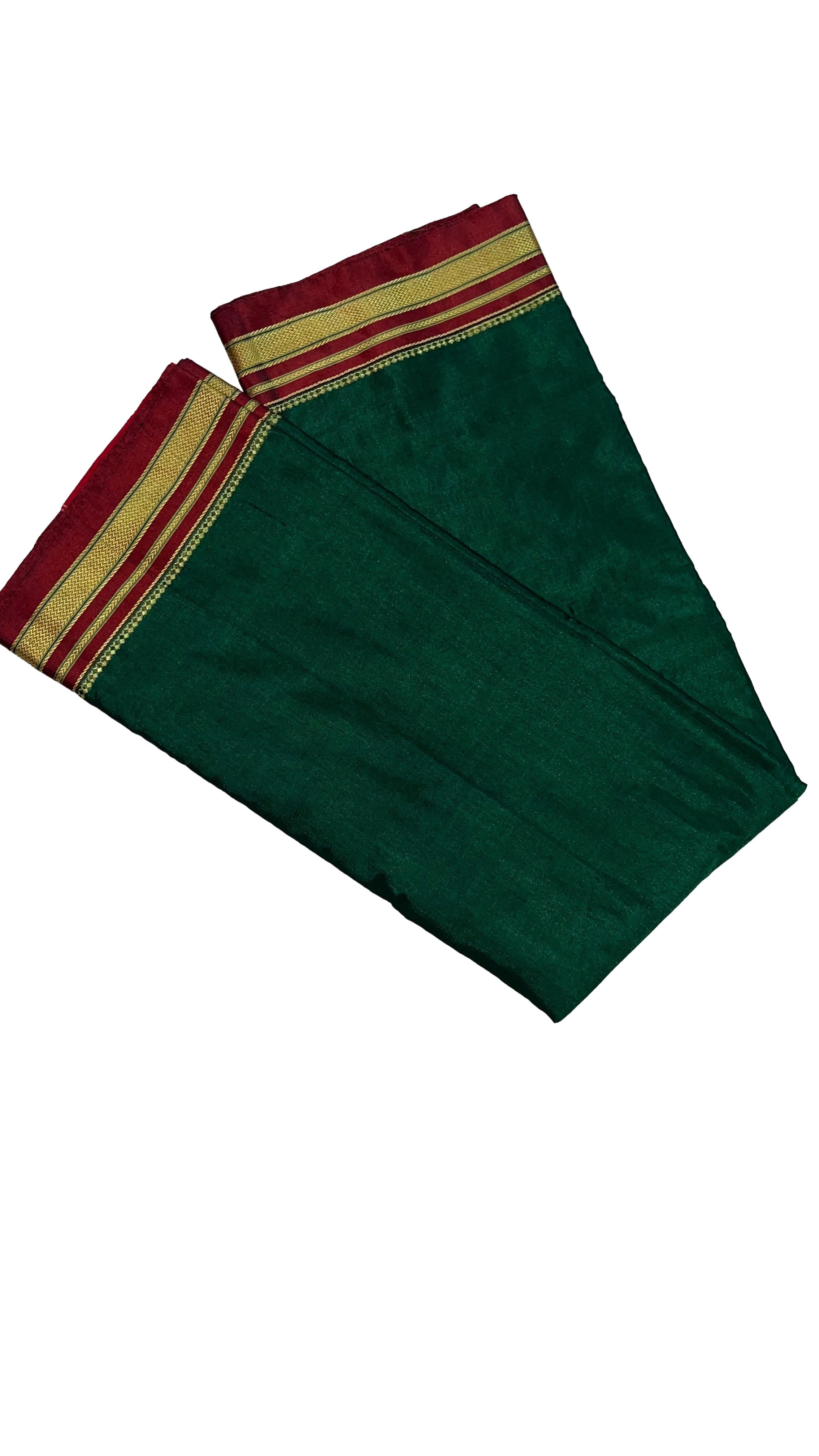 Ilkal Cotton Silk blend Plain Saree