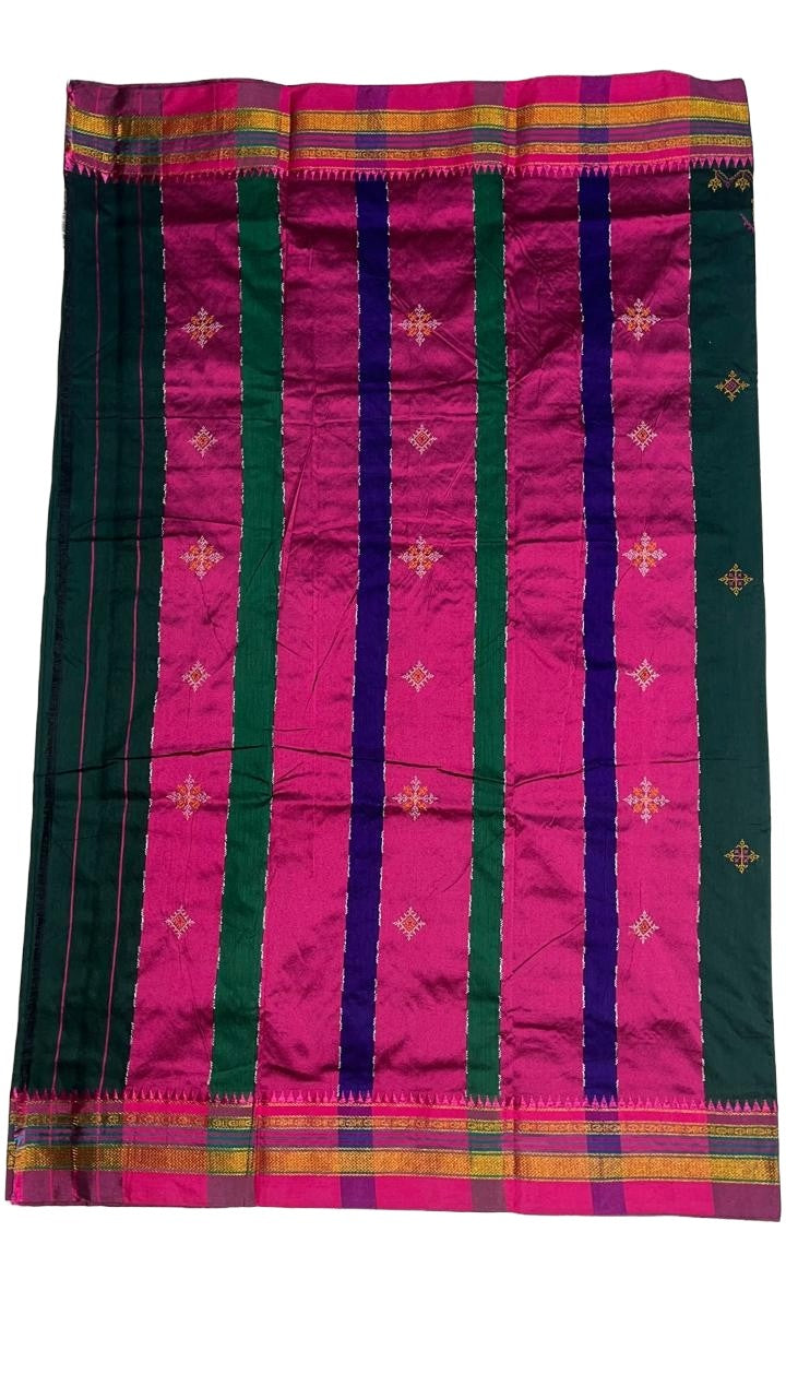 Soft Silk Cotton Ilkal Kasuti Saree