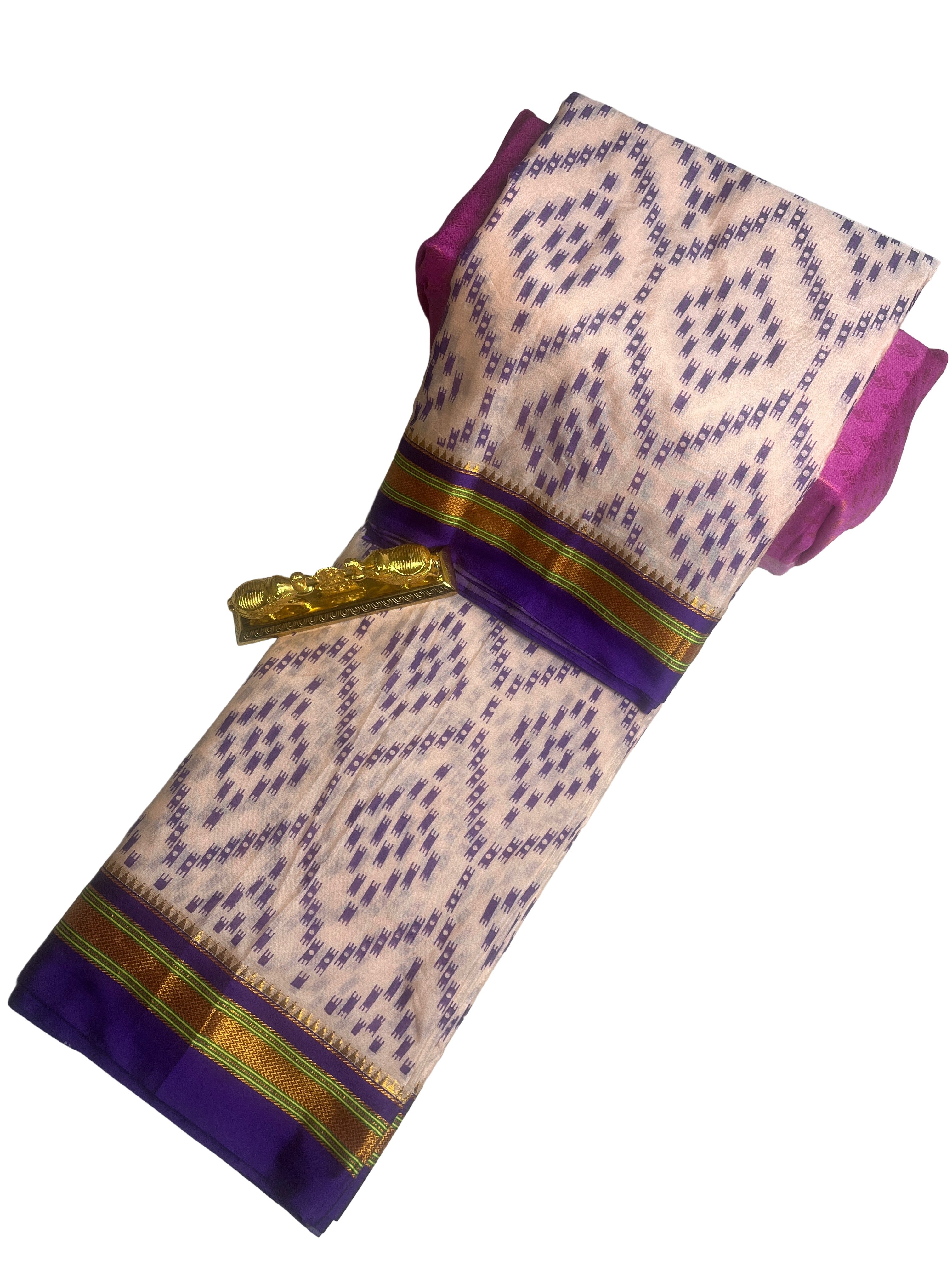 Ilkal Print Saree
