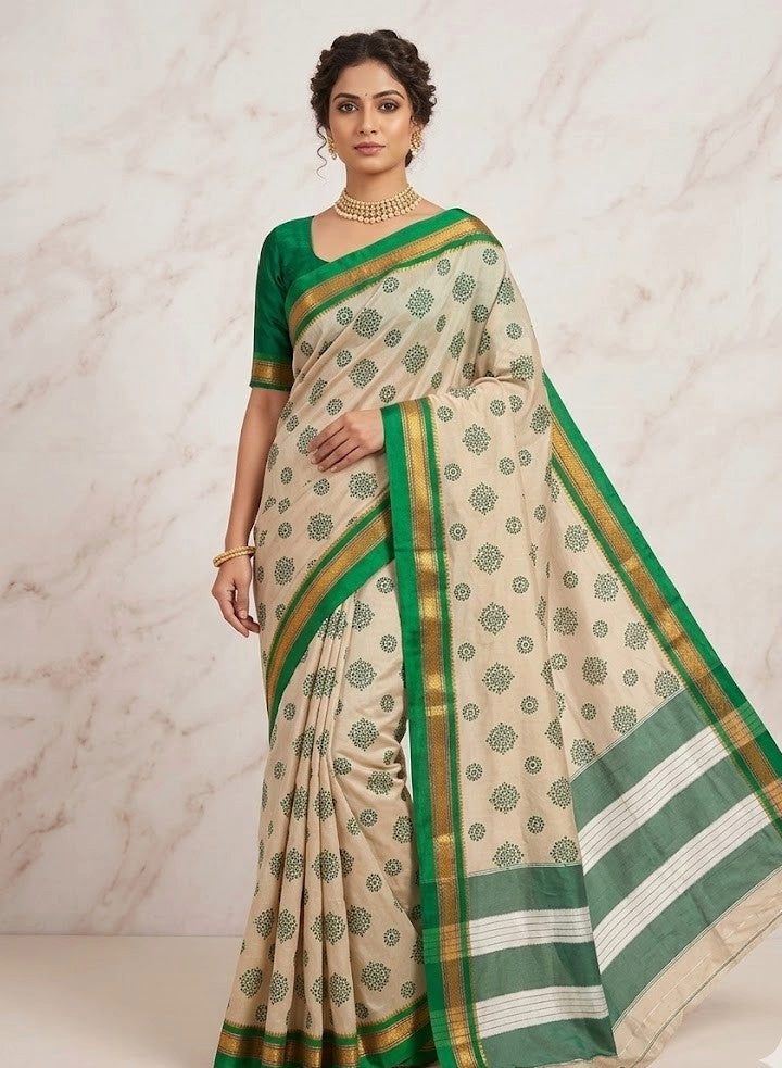 Ilkal Print Saree
