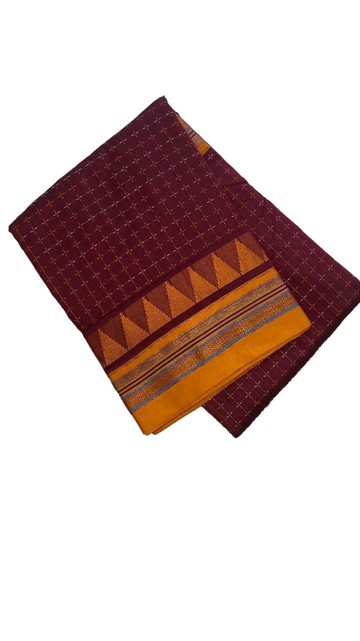 Ilkal Chikki weave texture Saree