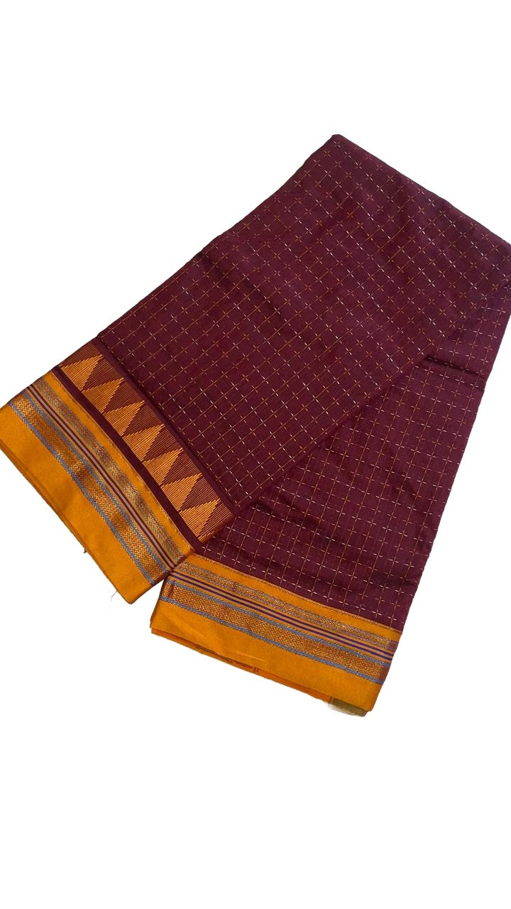 Ilkal Chikki weave texture Saree