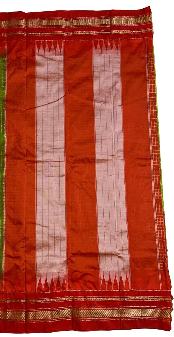 Ilkal Cotton Silk Saree with Traditional Kattam Checks Saree