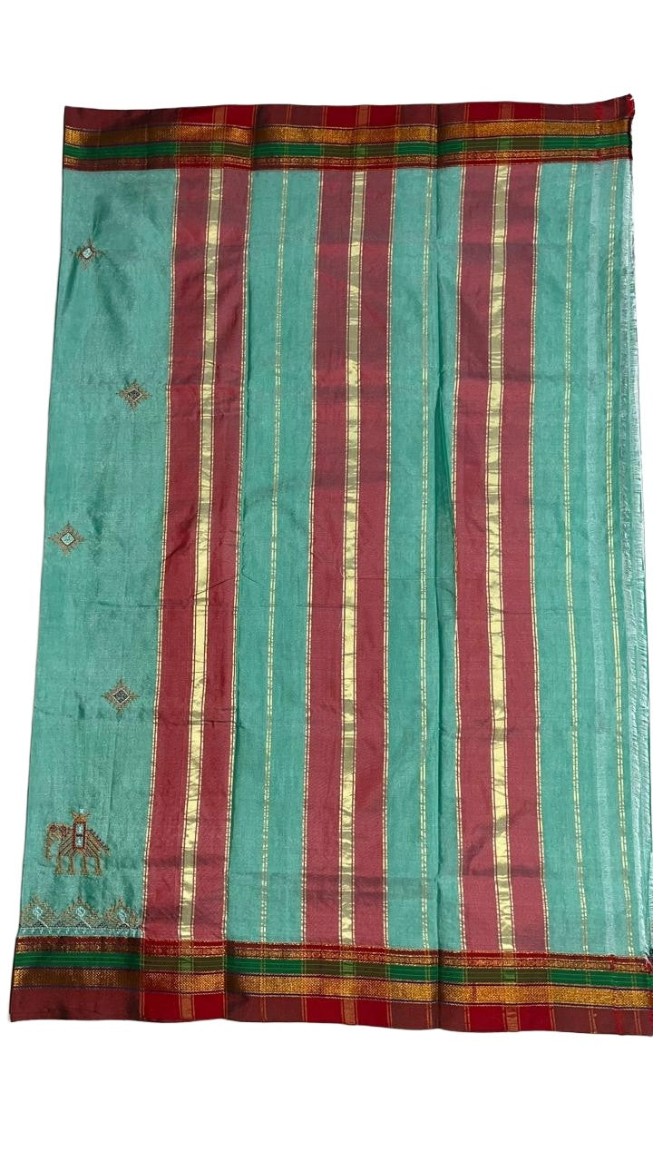 Soft Silk Cotton Ilkal Kasuti Saree