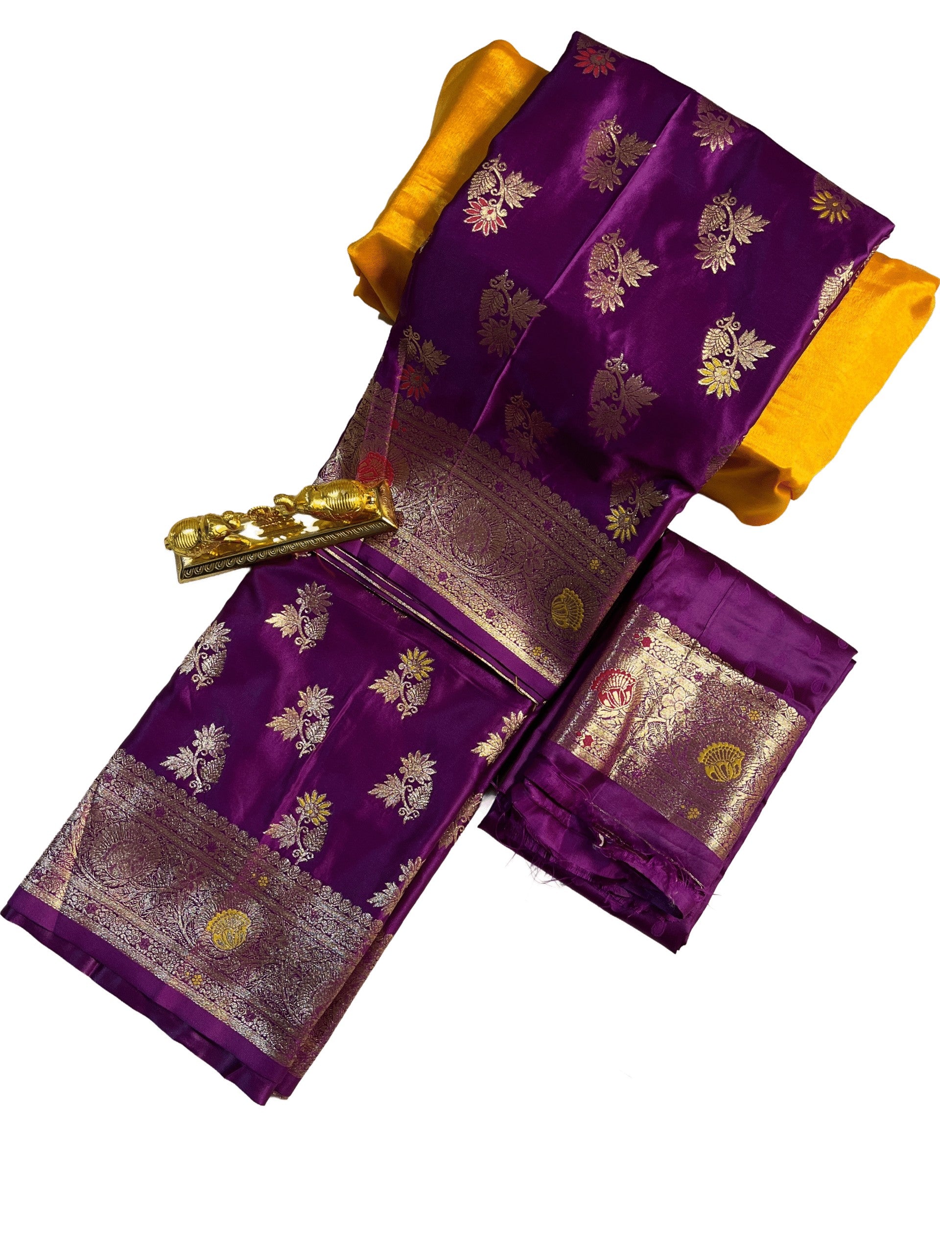 Premium Mushroom Satin Silk Saree
