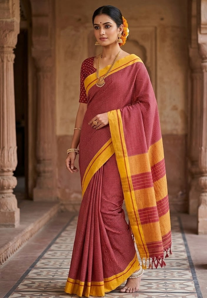 Pattedanchu cotton saree