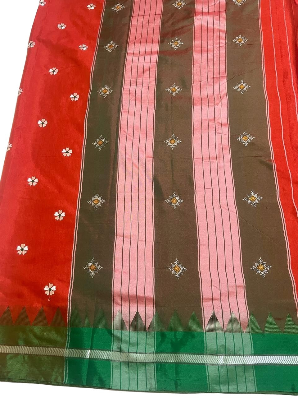 Soft Silk Cotton Ilkal Embroidery Saree