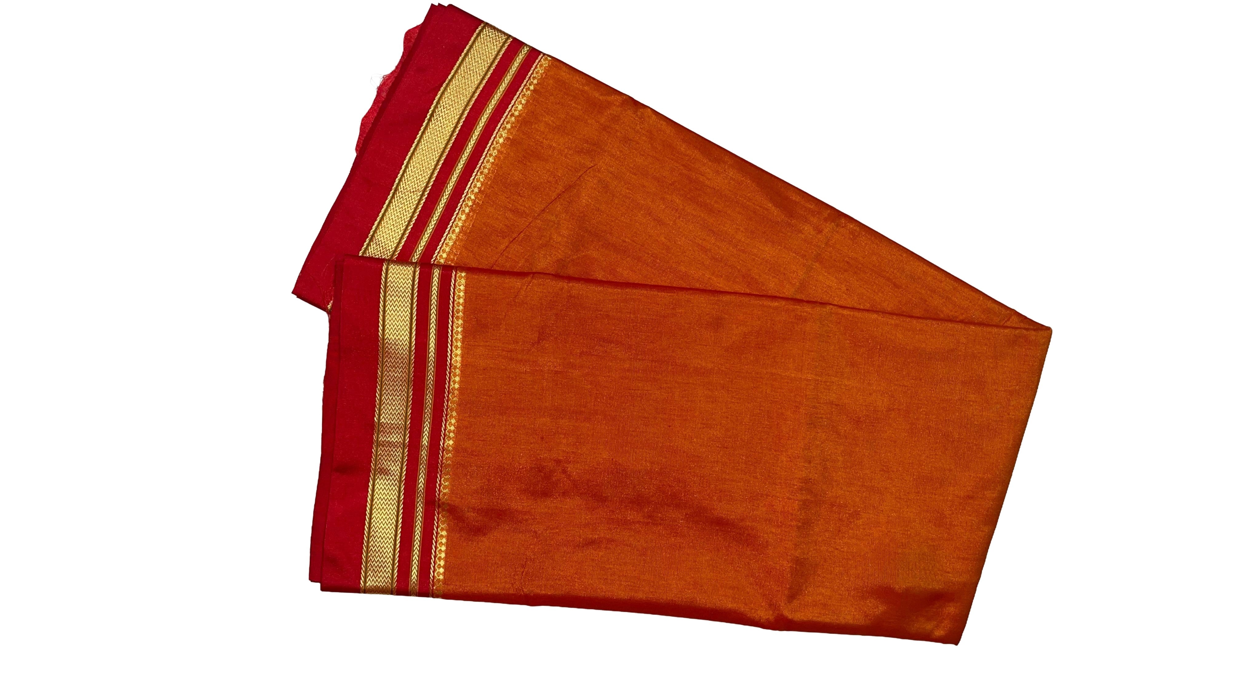 Ilkal Cotton Silk blend Plain Saree
