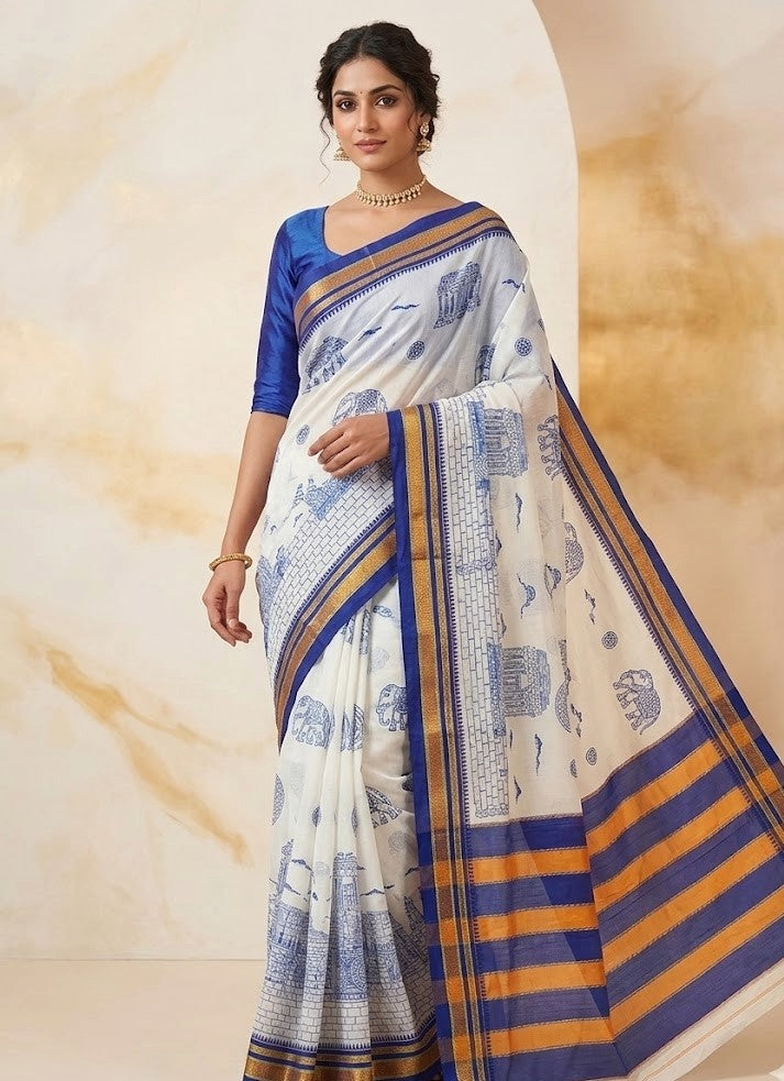 Ilkal Print Saree