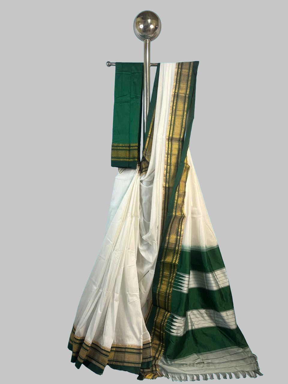 Ilkal Premium Cotton Silk Gadwal style