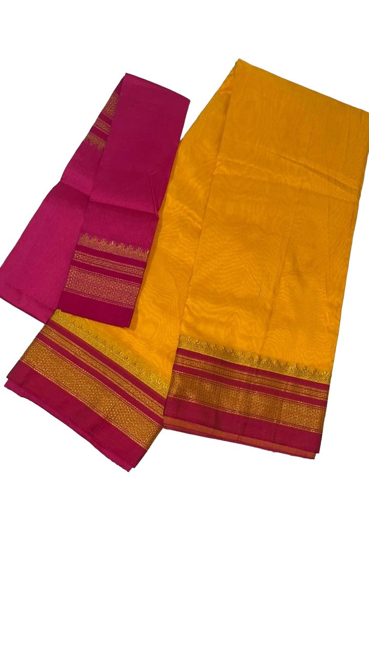 Ilkal Premium Cotton Silk Gadwal style