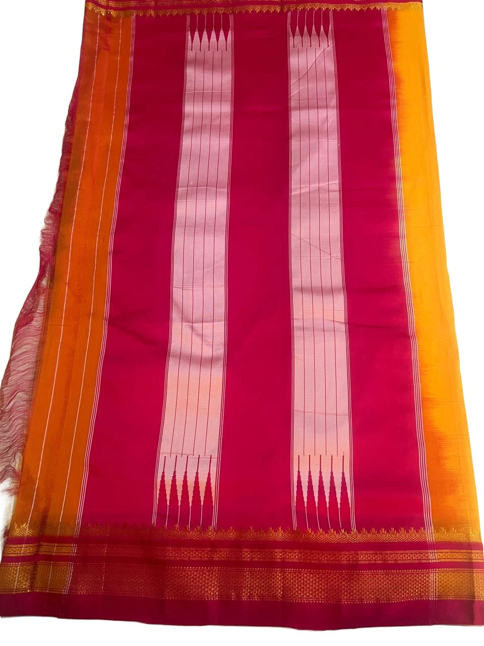 Ilkal Premium Cotton Silk Gadwal style