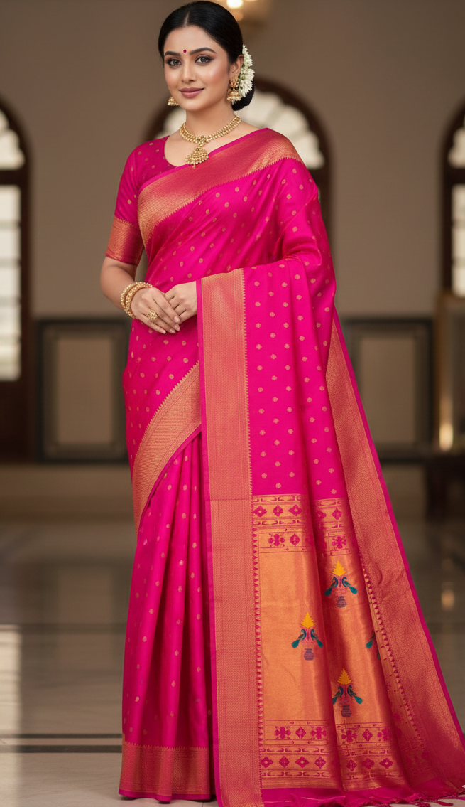 Yeola Kalanjali Pallu Paithani