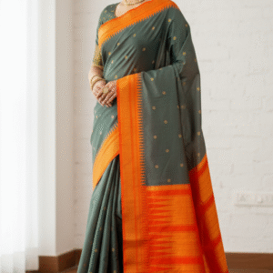 Paithani Half Silk Ilkal Design