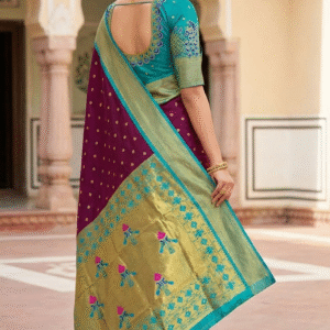 Collections yeola kalanjali pallu paithani